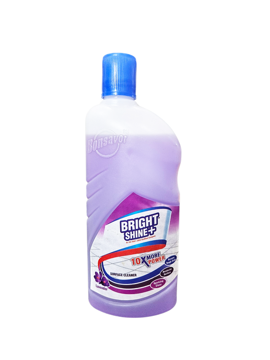 BRIGHT SHINE Floor Cleaner Liquid 500ml – LAVENDER Fragrance | Multipurpose Disinfectant for Home, Kitchen & Bathroom