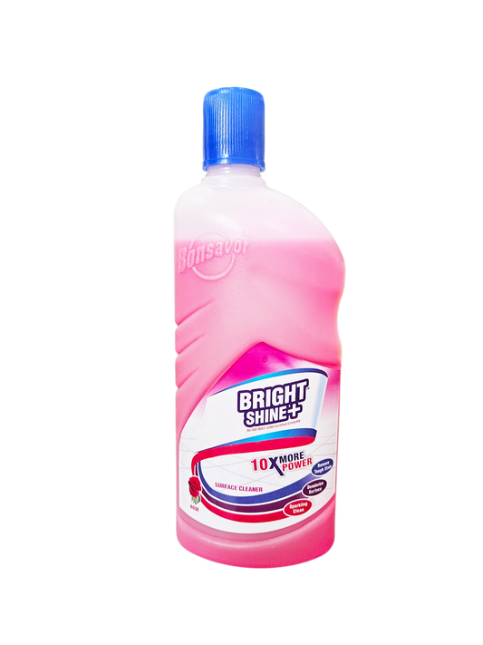 BRIGHT SHINE Floor Cleaner Liquid 500ml – ROSE Fragrance | Multipurpose Disinfectant for Home, Kitchen & Bathroom