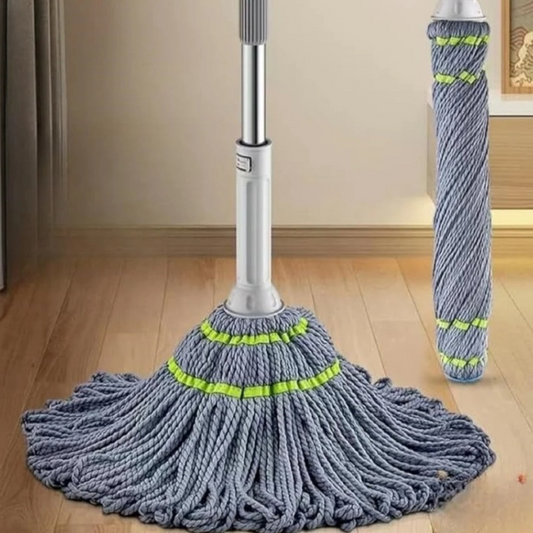 Twist Floor Cleaning Mop with Self-Wringing | Microfiber & Scrub Pad | Long Handle Heavy Duty Mop for Home, Office & Commercial Use | Suitable for Wooden, Tile & Marble Floors