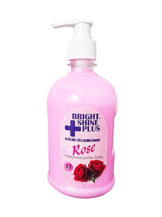 Bright Shine Hand Wash Liquid 500ml – Rose Fresh | Gentle on Hands, Removes Germs & Dirt