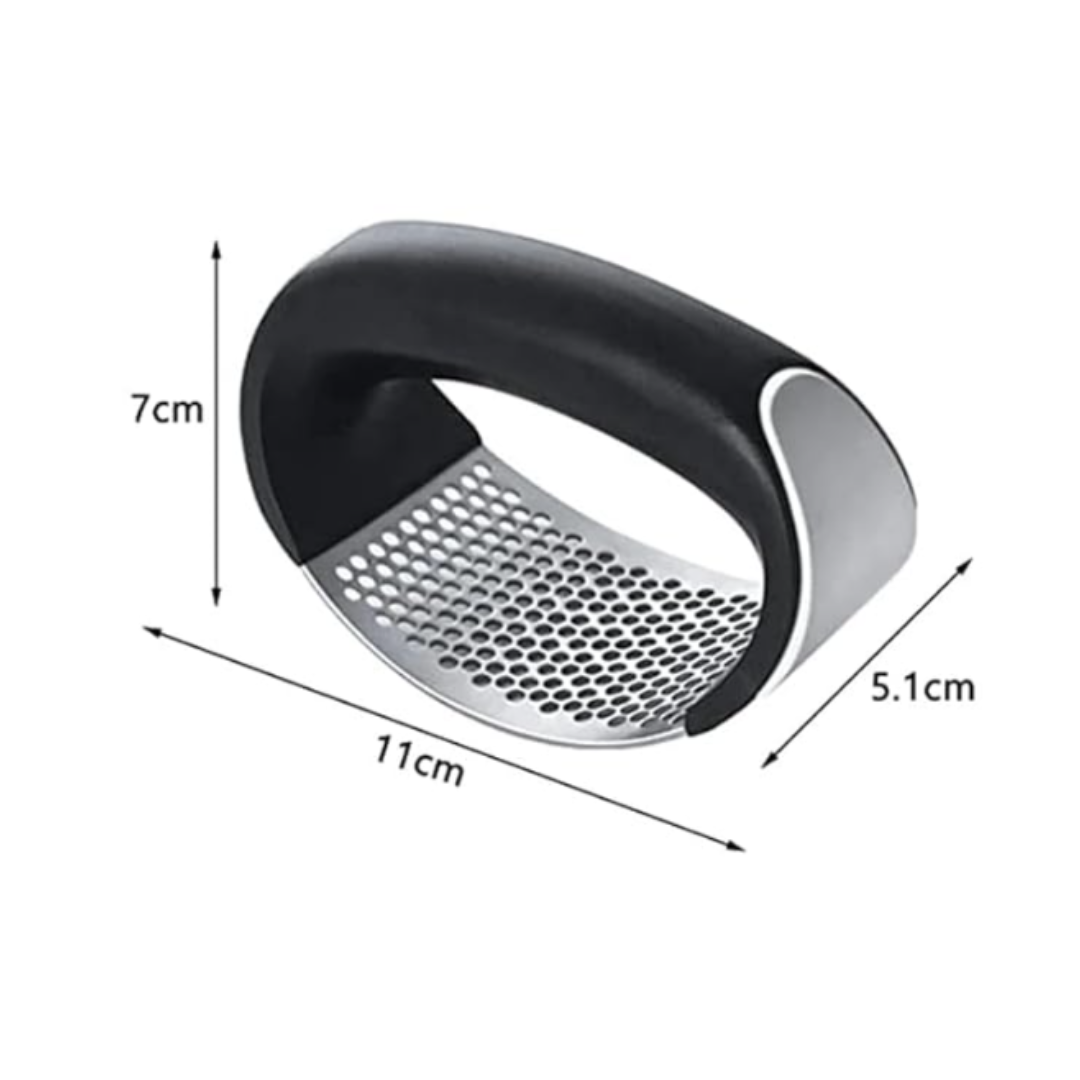 Premium Stainless Steel Garlic Press – Easy Squeeze, Rust-Resistant, Dishwasher Safe