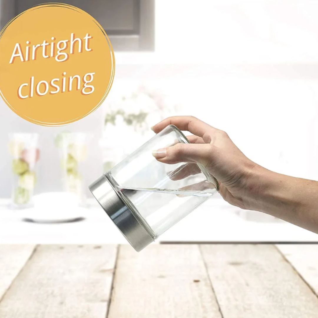 Plastic Airtight Cookie Jar Set of 3 – Multipurpose Food Storage Containers with Lids for Kitchen & Pantry