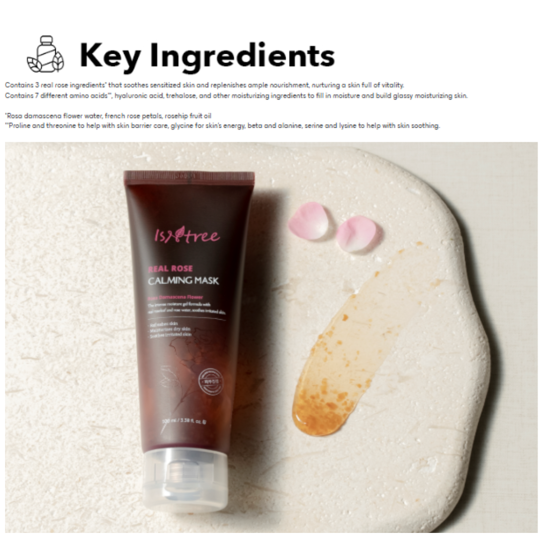 Isntree REAL ROSE CALMING MASK 100ml 30% off (Inclusive of all taxes)