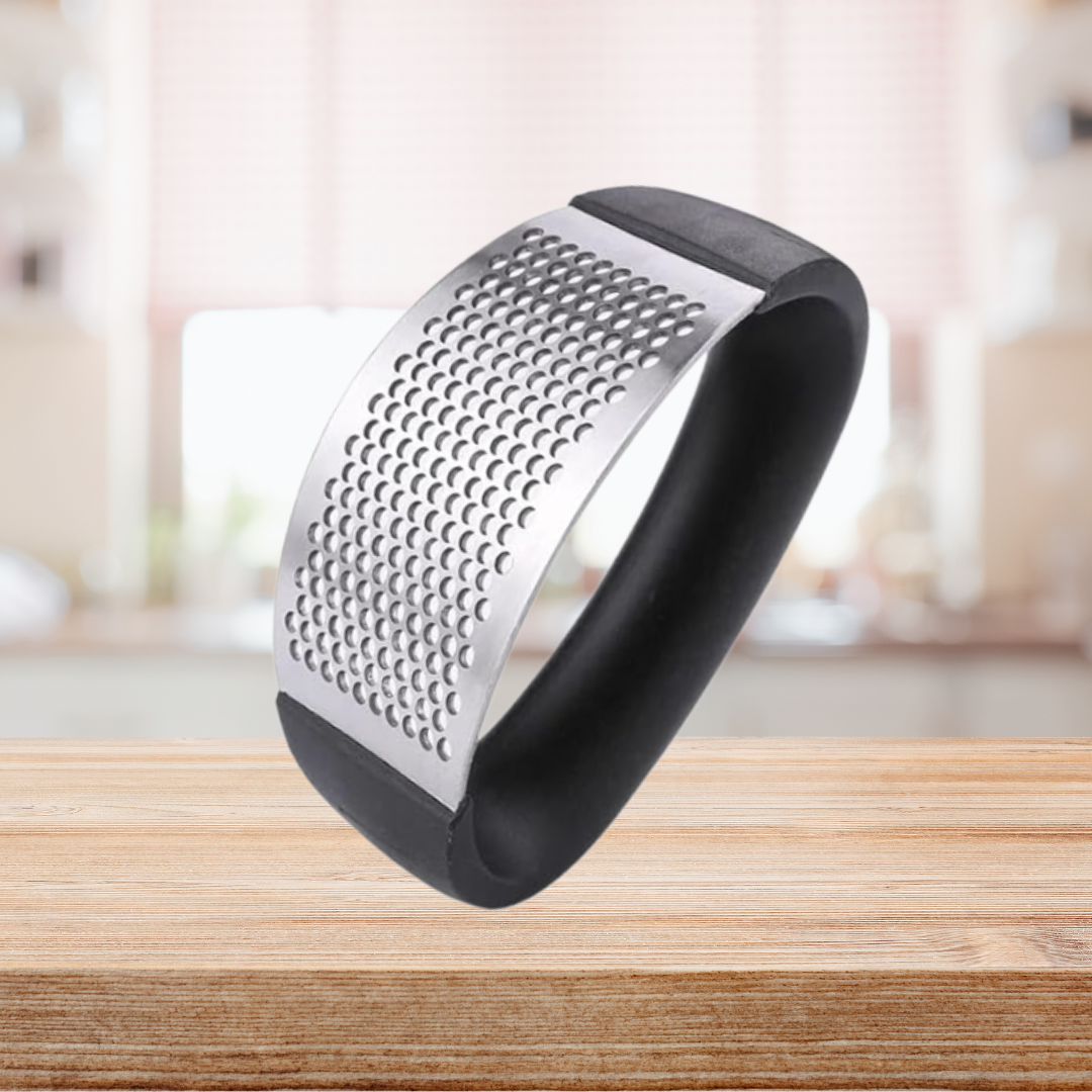 Premium Stainless Steel Garlic Press – Easy Squeeze, Rust-Resistant, Dishwasher Safe