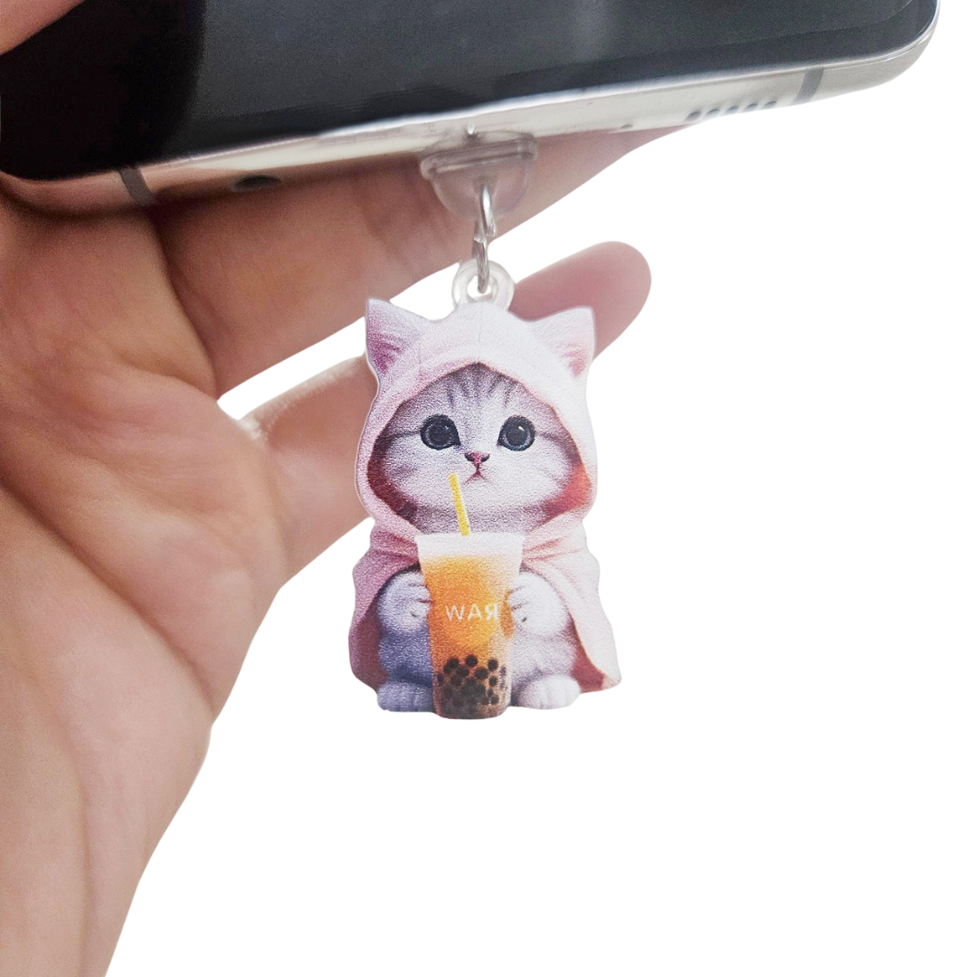 Cute Kawaii Charging Port Dust Cap (Set of 2)– Waterproof Phone Dust Plug Protector