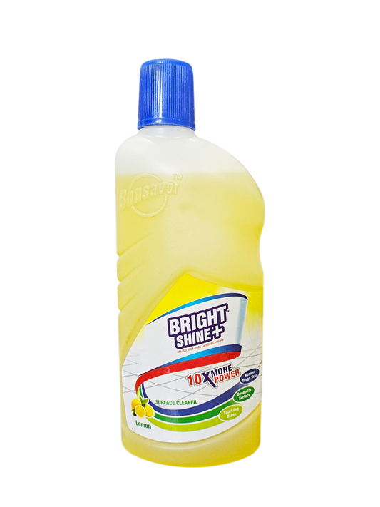 BRIGHT SHINE Floor Cleaner Liquid 500ml – Lemon Fragrance | Multipurpose Disinfectant for Home, Kitchen & Bathroom