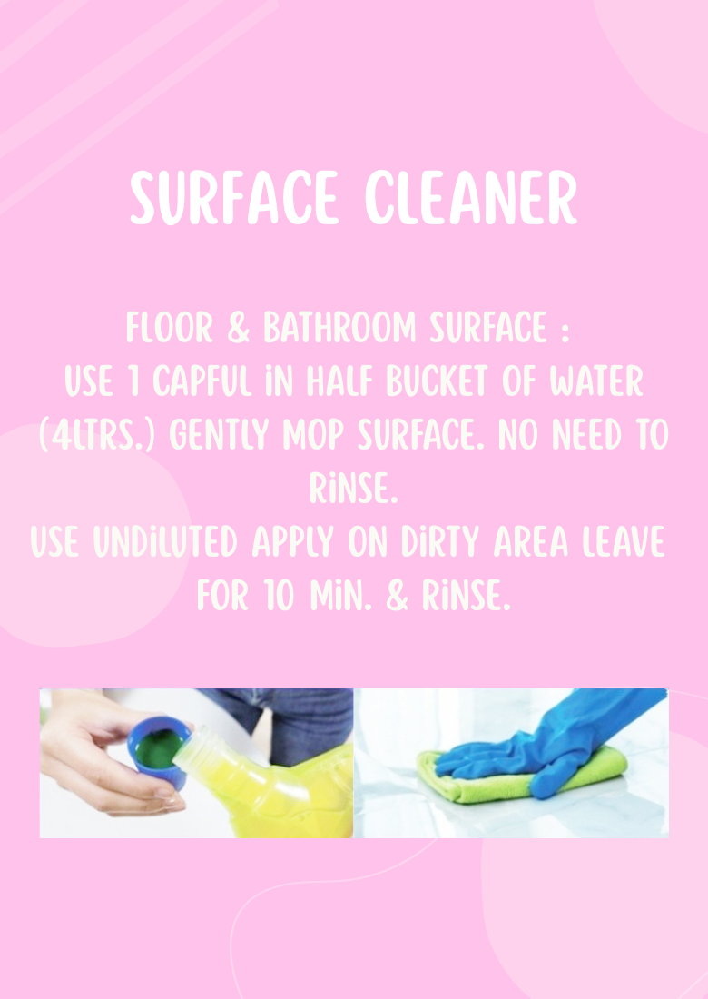 BRIGHT SHINE Floor Cleaner Liquid 500ml – ROSE Fragrance | Multipurpose Disinfectant for Home, Kitchen & Bathroom