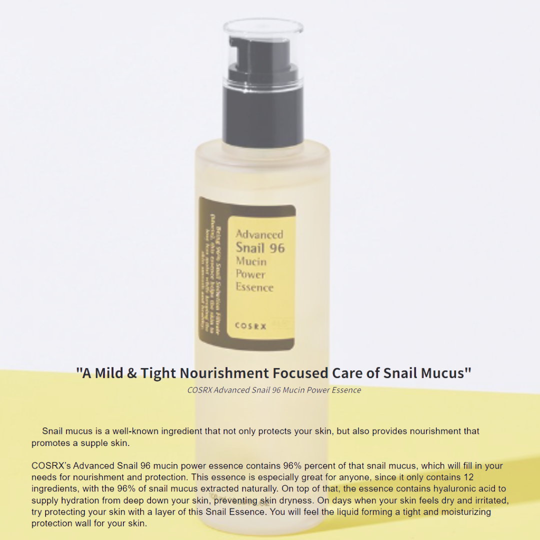COSRX Advanced Snail 96 Mucin Power Essence (100ml) 31% off (Inclusive of all taxes)