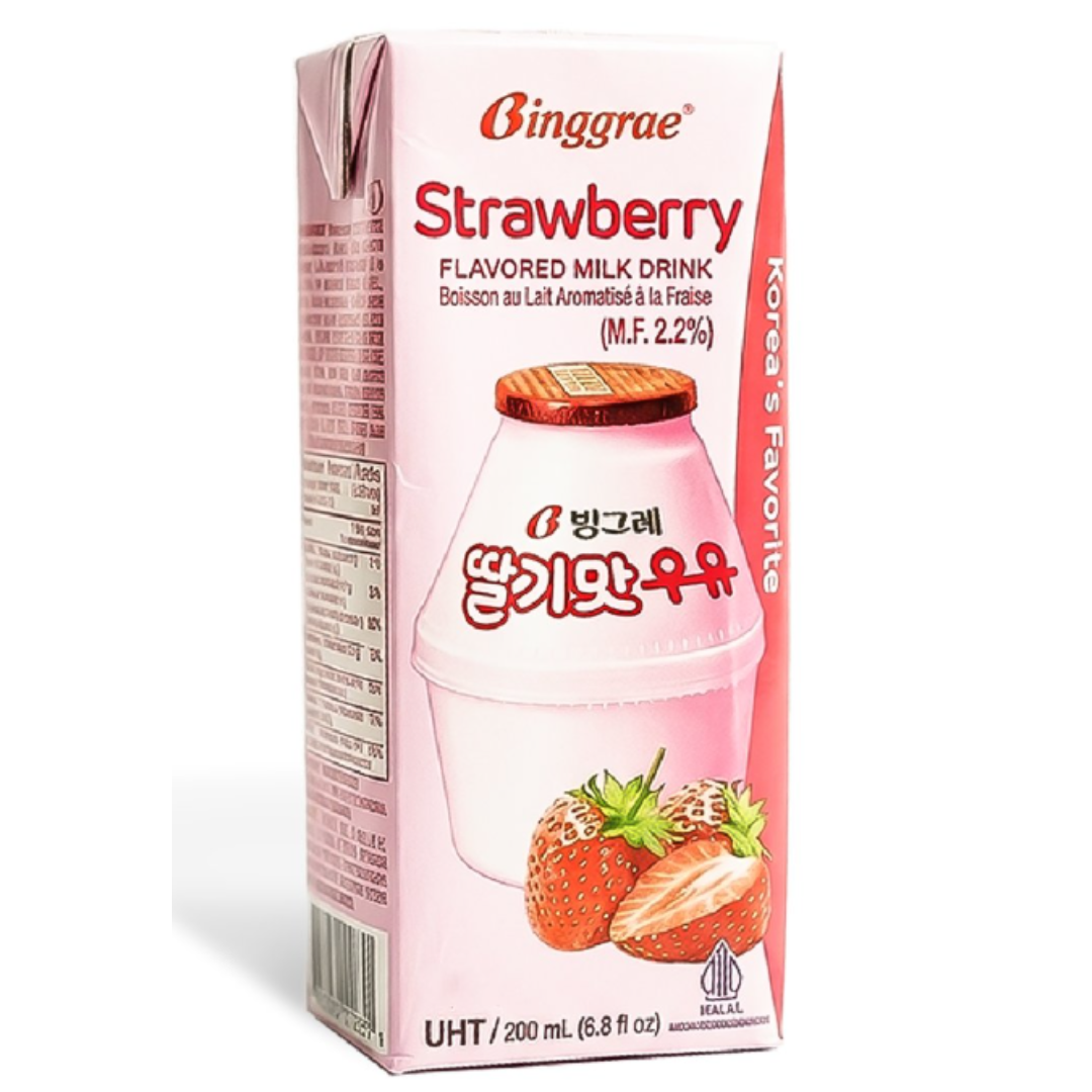 Binggrae Strawberry Milk 200ml x 6 Packs (Inclusive of all taxes)
