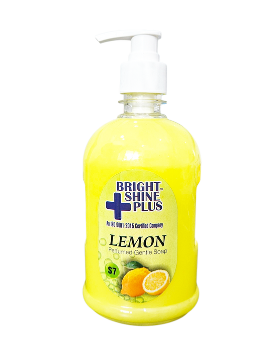 Bright Shine Hand Wash Liquid 500ml – Lemon Fresh | Gentle on Hands, Removes Germs & Dirt
