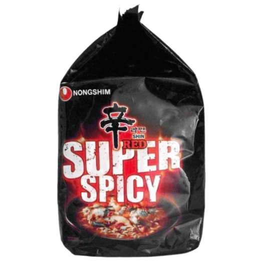 Nongshim - Shin Red Super Spicy, 600 gm (120 gm x 5)  (Inclusive of all taxes)