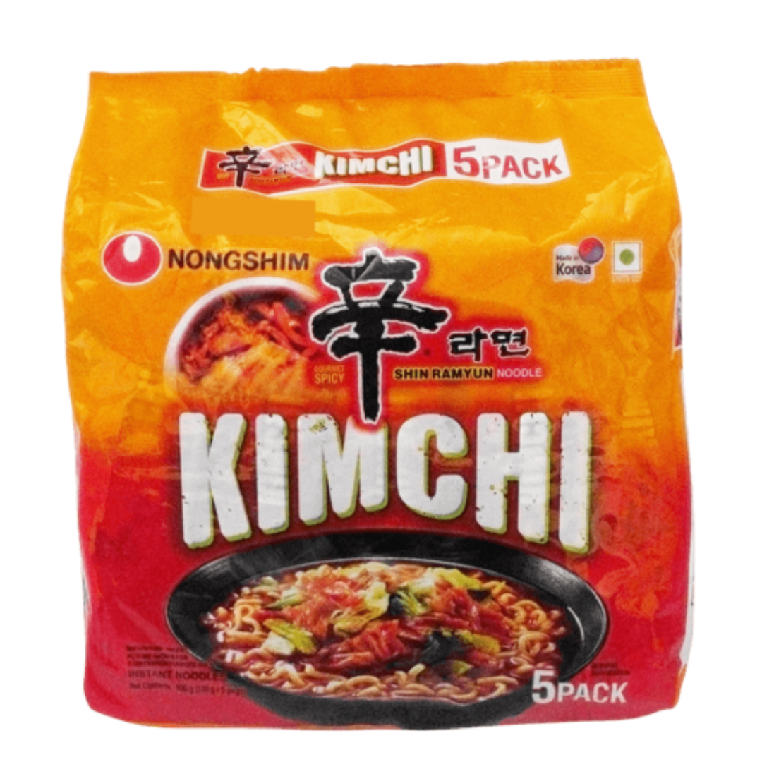 Nongshim - Shin Kimchi Ramen, 600 gm (120 gm x 5) (Inclusive of all taxes)