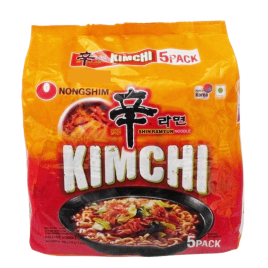 Nongshim - Shin Kimchi Ramen, 600 gm (120 gm x 5) (Inclusive of all taxes)