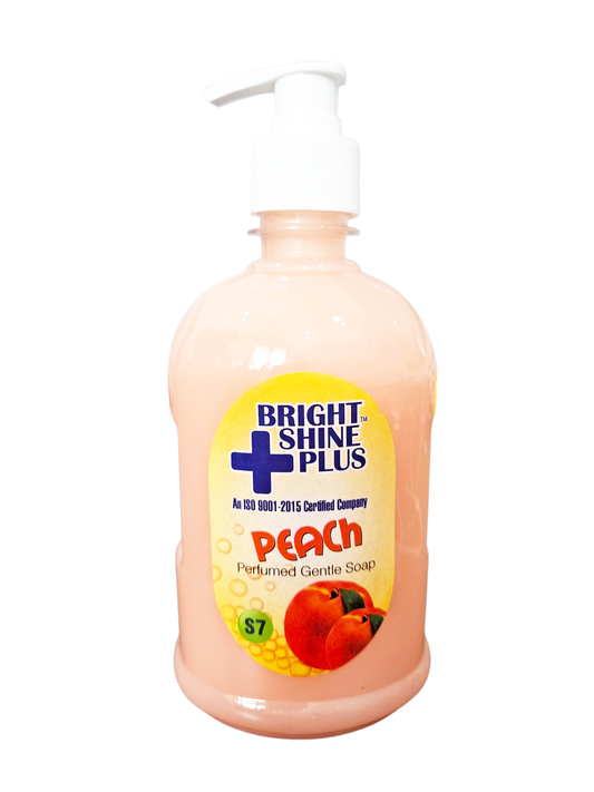 Bright Shine Hand Wash Liquid 500ml – Peach Fresh | Gentle on Hands, Removes Germs & Dirt