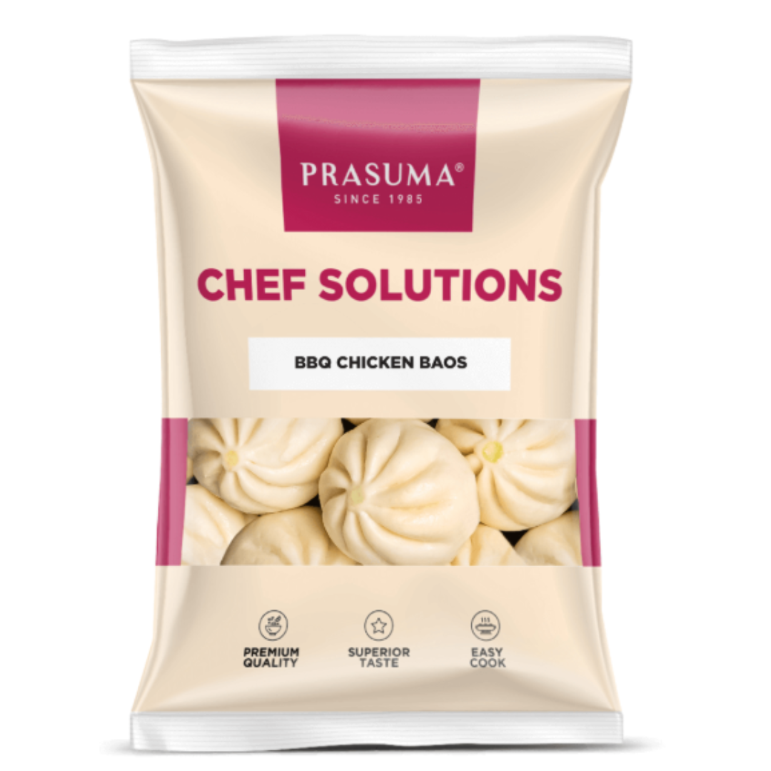 Prasuma - BBQ Chicken Bao Buns, 50 gm/pc (Pack of 10) (Frozen) (Inclusive of all taxes)