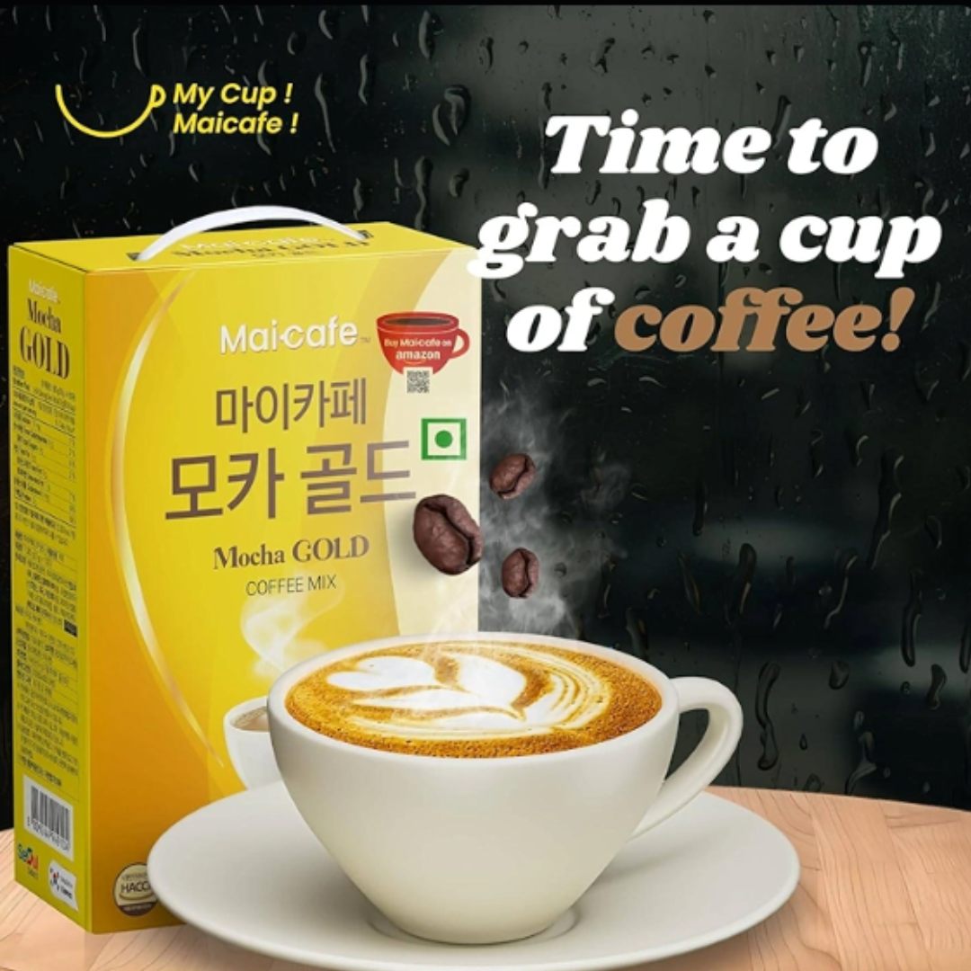 Maicafe Mocha Gold Korean Instant Coffee Mix (12g x 100 Sticks) (Inclusive of all taxes)