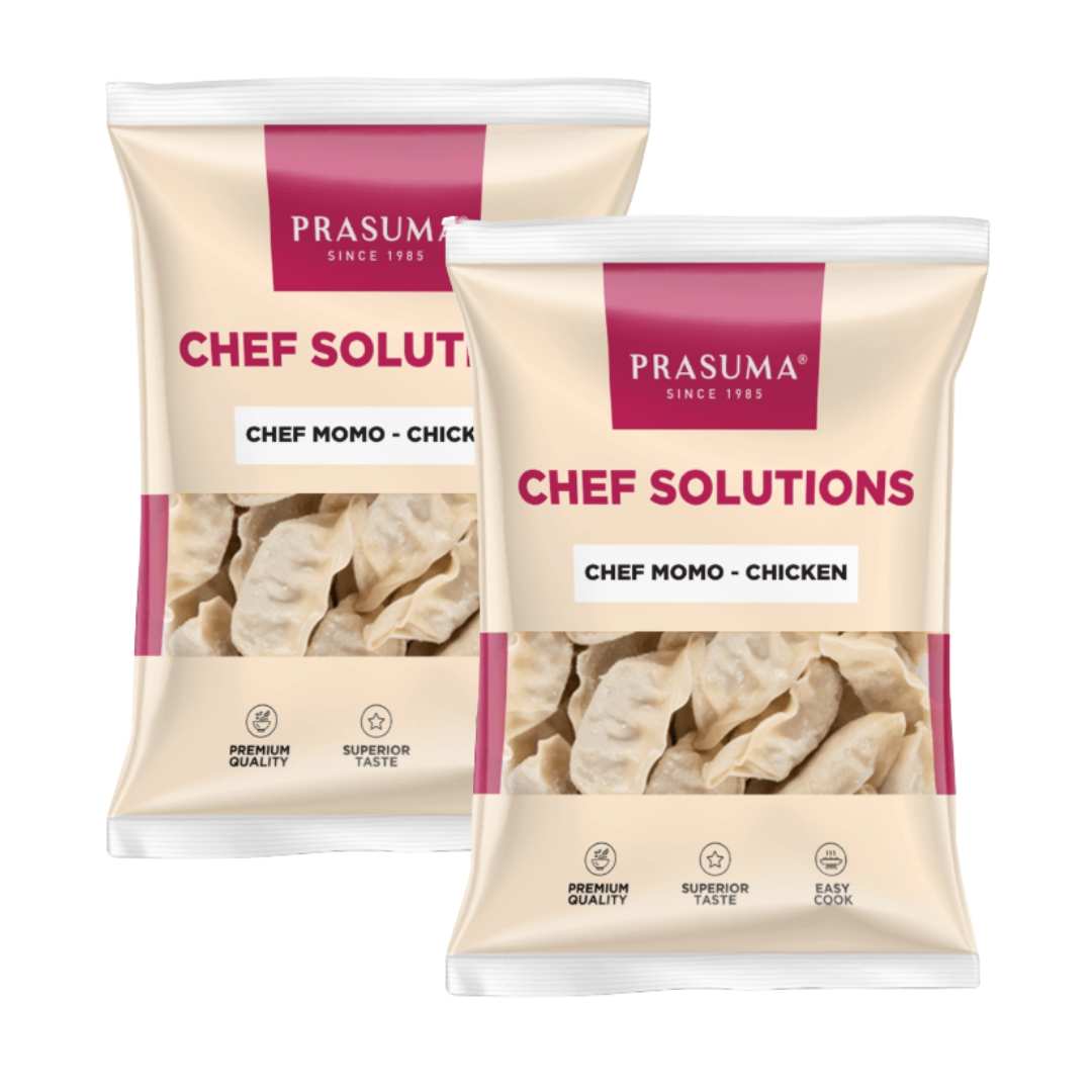 Prasuma - Chef Momo Chicken, 20 gm/pc (47 Pieces)x2 Pack, Frozen  (Inclusive of all taxes)