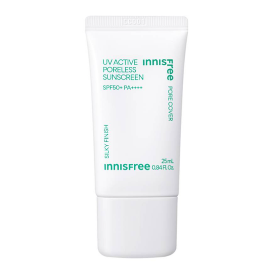 Innisfree UV Active Poreless Sunscreen SPF 50+ PA++++ For Smooth Even Toned Skin & Silky Finish - Mini 25ml (Inclusive of all taxes)