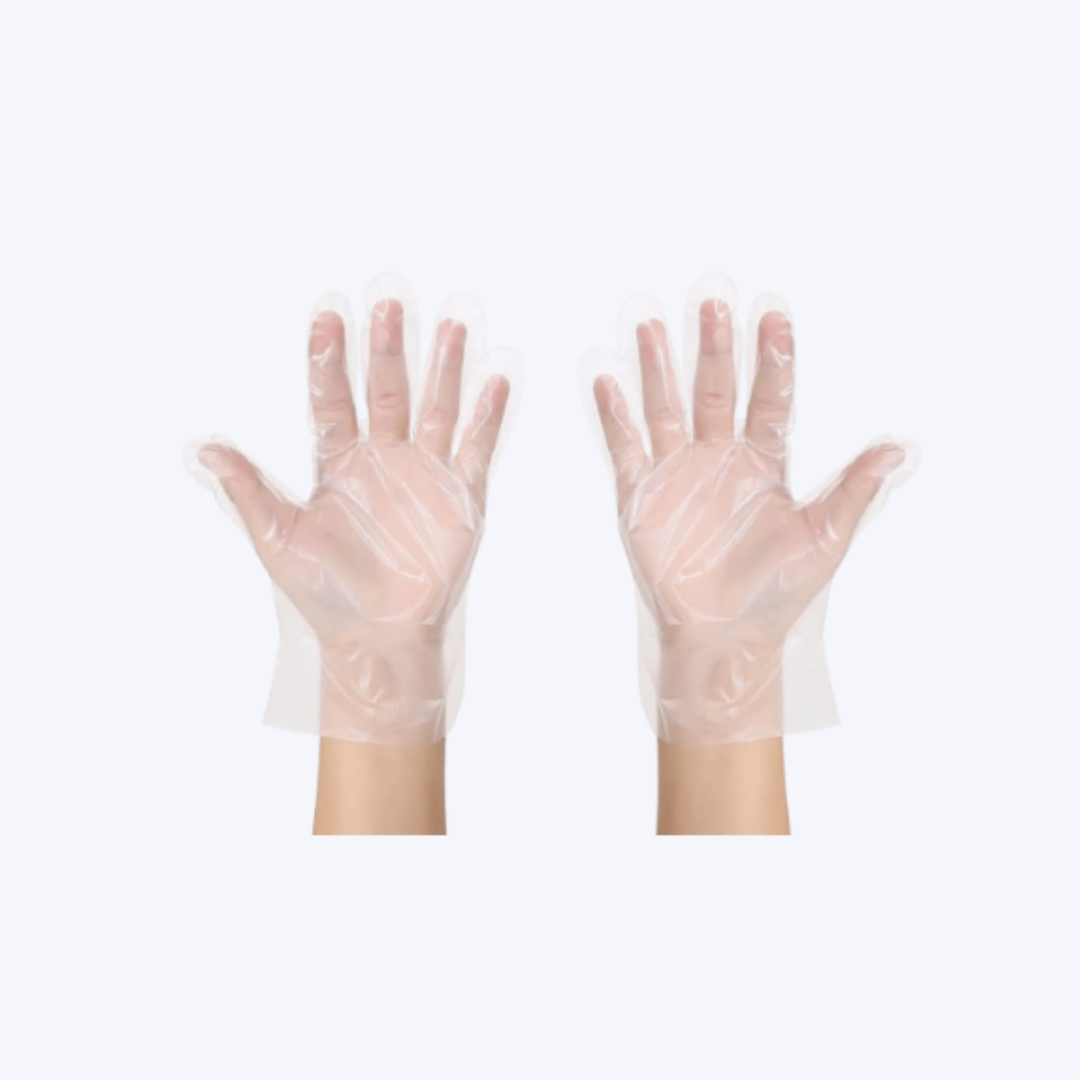 Disposable Plastic Gloves, Standard Size (Pack of 100) * 2Pack (Inclusive of all taxes)
