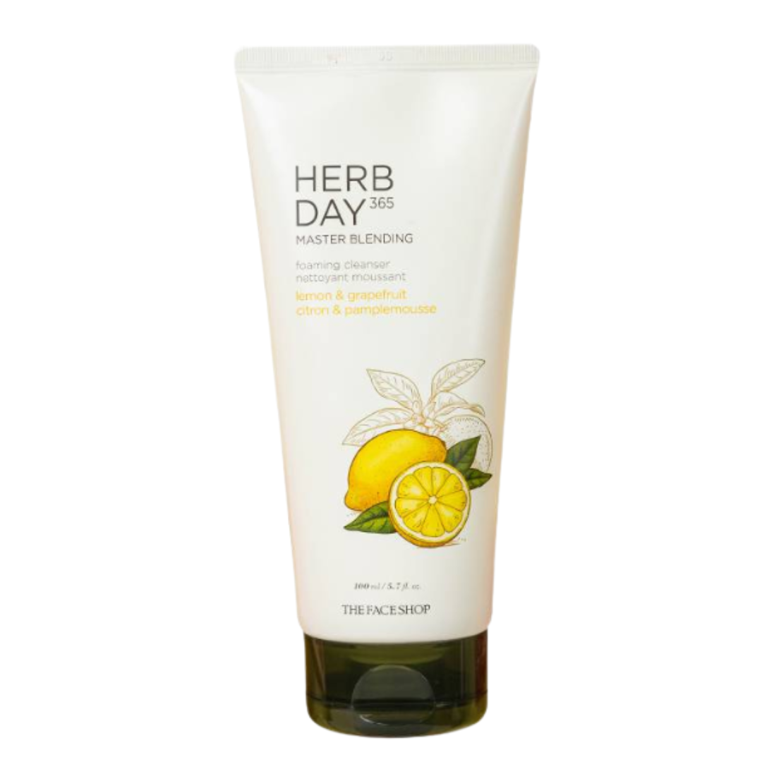 The Face Shop Herb Day 365 Face Wash- Lemon & Grapefruit, Face Wash With Vitamin C & Glycolic Acid 100ml (Inclusive of all taxes)