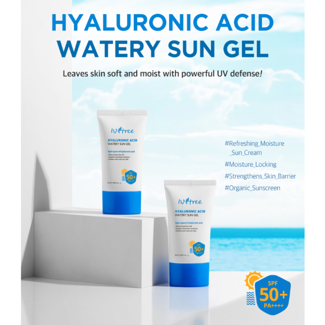 Isntree Hyaluronic Acid Watery Sun Gel SPF50+ PA++++ - 50ml 30% off (Inclusive of all taxes)