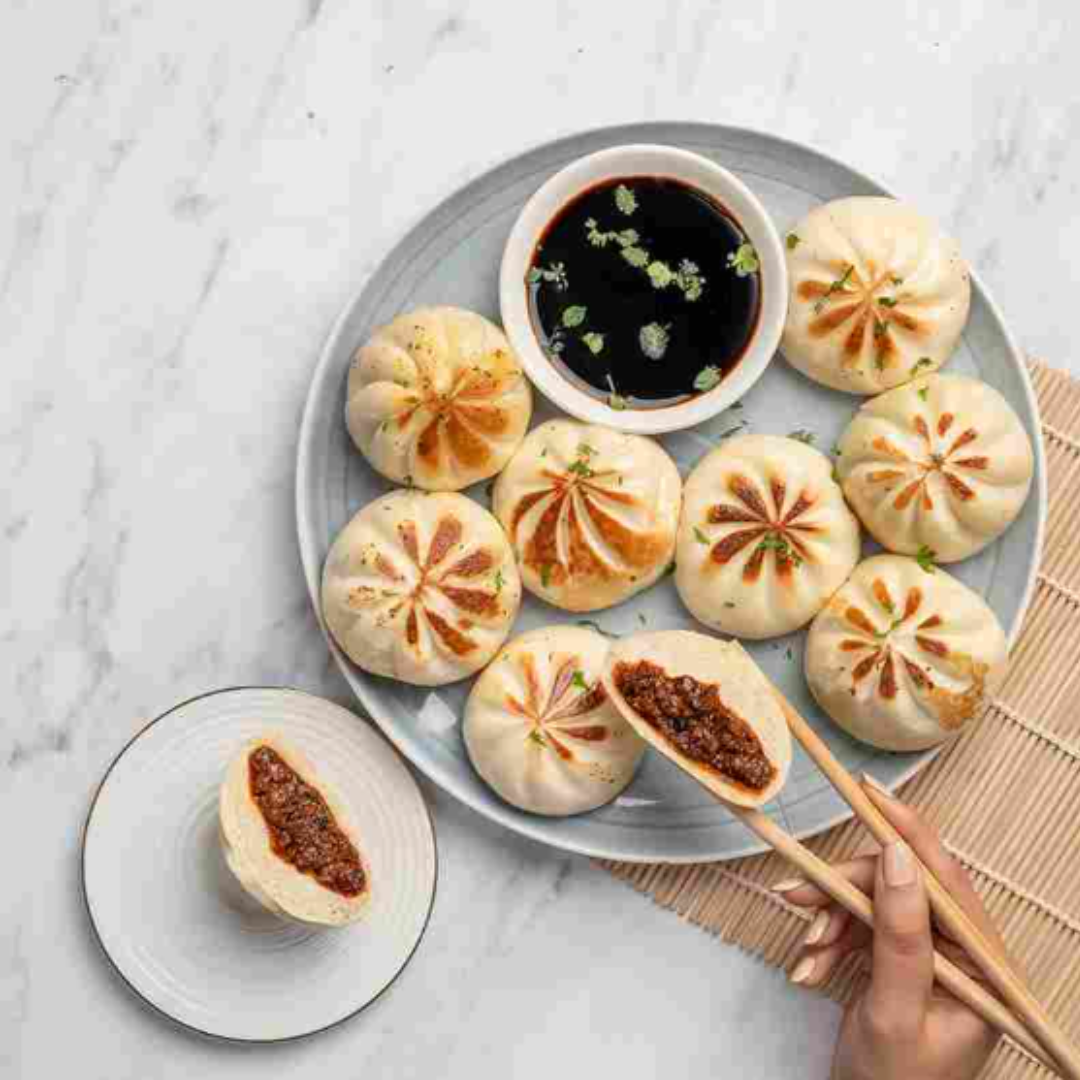 Prasuma - BBQ Chicken Bao Buns, 50 gm/pc (Pack of 10) (Frozen) (Inclusive of all taxes)