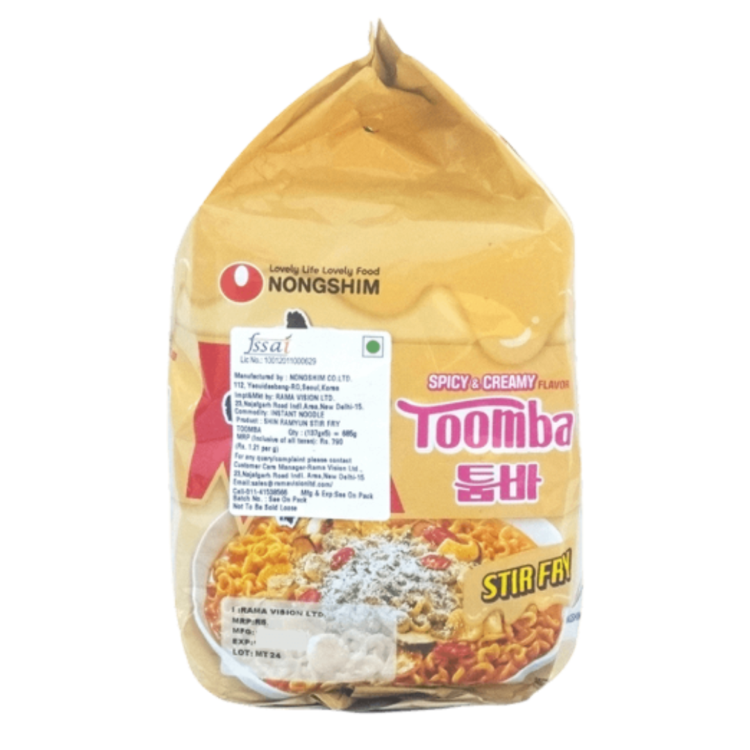 Nongshim - Shin Ramyun Stir Fry Ramyun Spicy & Creamy Flavour, 685 gm (137 gm x 5) (Inclusive of all taxes)
