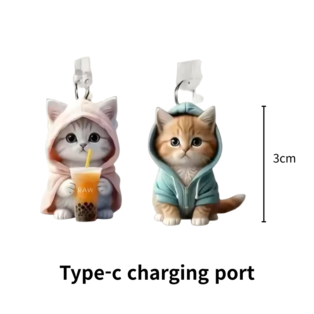 Cute Kawaii Charging Port Dust Cap (Set of 2)– Waterproof Phone Dust Plug Protector