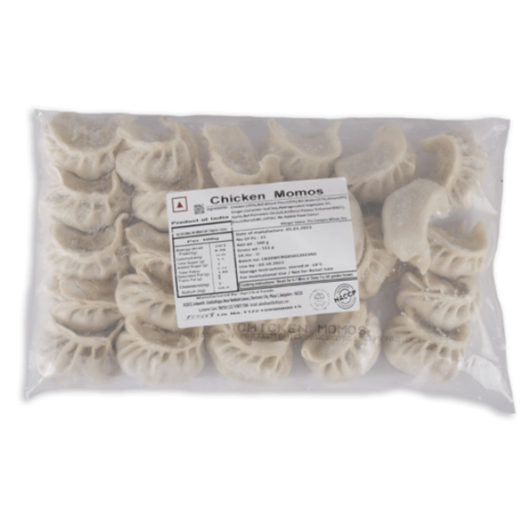 Chicken Momo, 20 gm/pc (1Pack of 25) x 2Pack Frozen (Inclusive of all taxes)