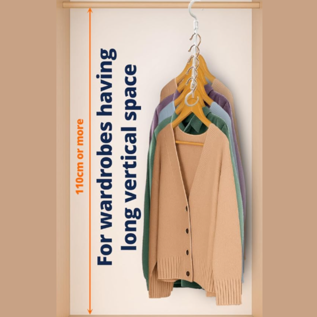 5 in 1 Magic Hanger for Wardrobe (Inclusive of all taxes)