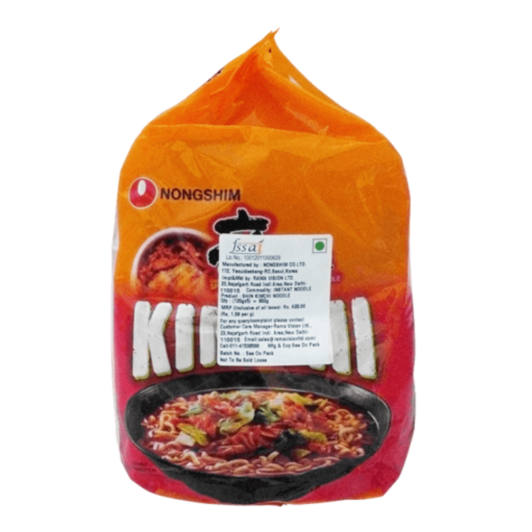 Nongshim - Shin Kimchi Ramen, 600 gm (120 gm x 5) (Inclusive of all taxes)
