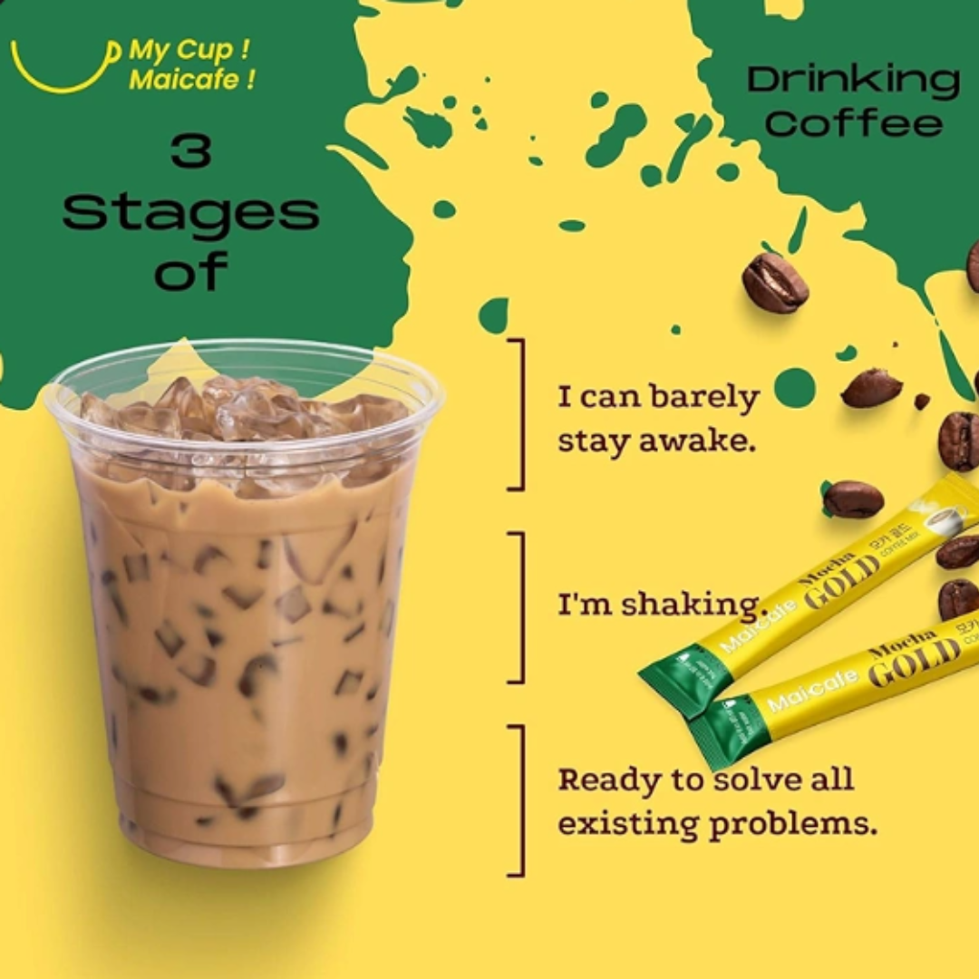 Maicafe Mocha Gold Korean Instant Coffee Mix (12g x 100 Sticks) (Inclusive of all taxes)