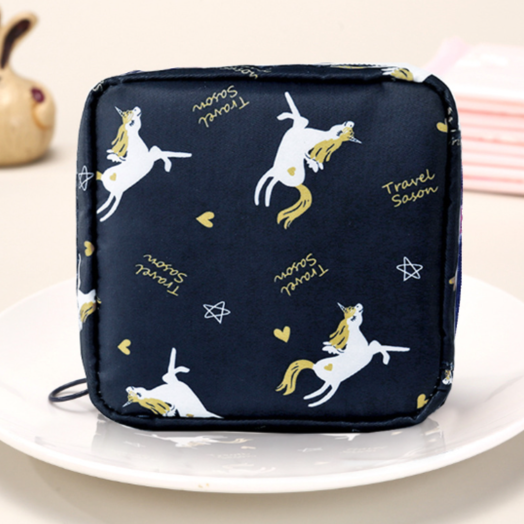 Large Capacity Essentials Pouch – Sanitary & Travel Organizer