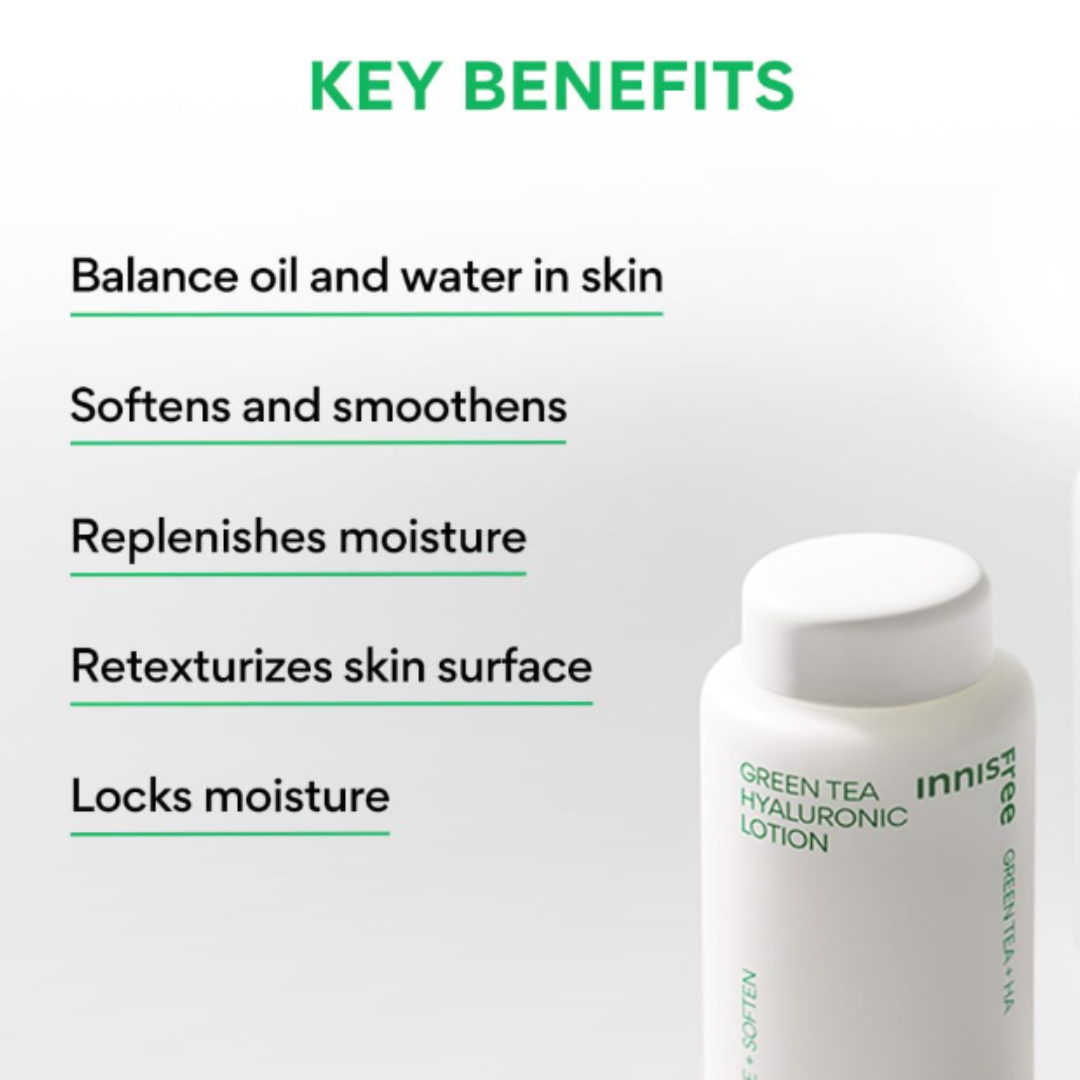 Innisfree Green Tea Hyaluronic Lotion - 170 ml 25% off (Taxes not included)