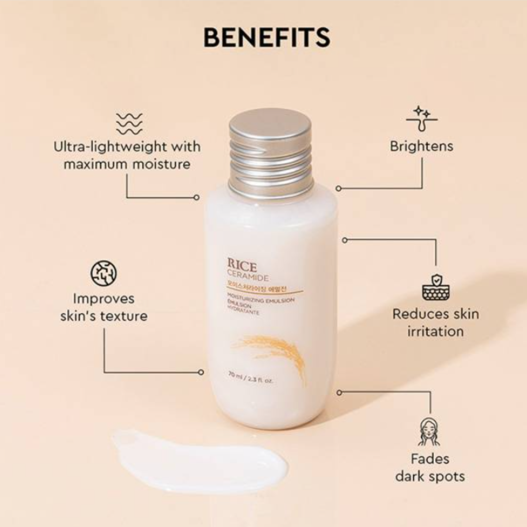 The Face Shop Rice & Ceramide Moisturizing Emulsion 70ml (Inclusive of all taxes)
