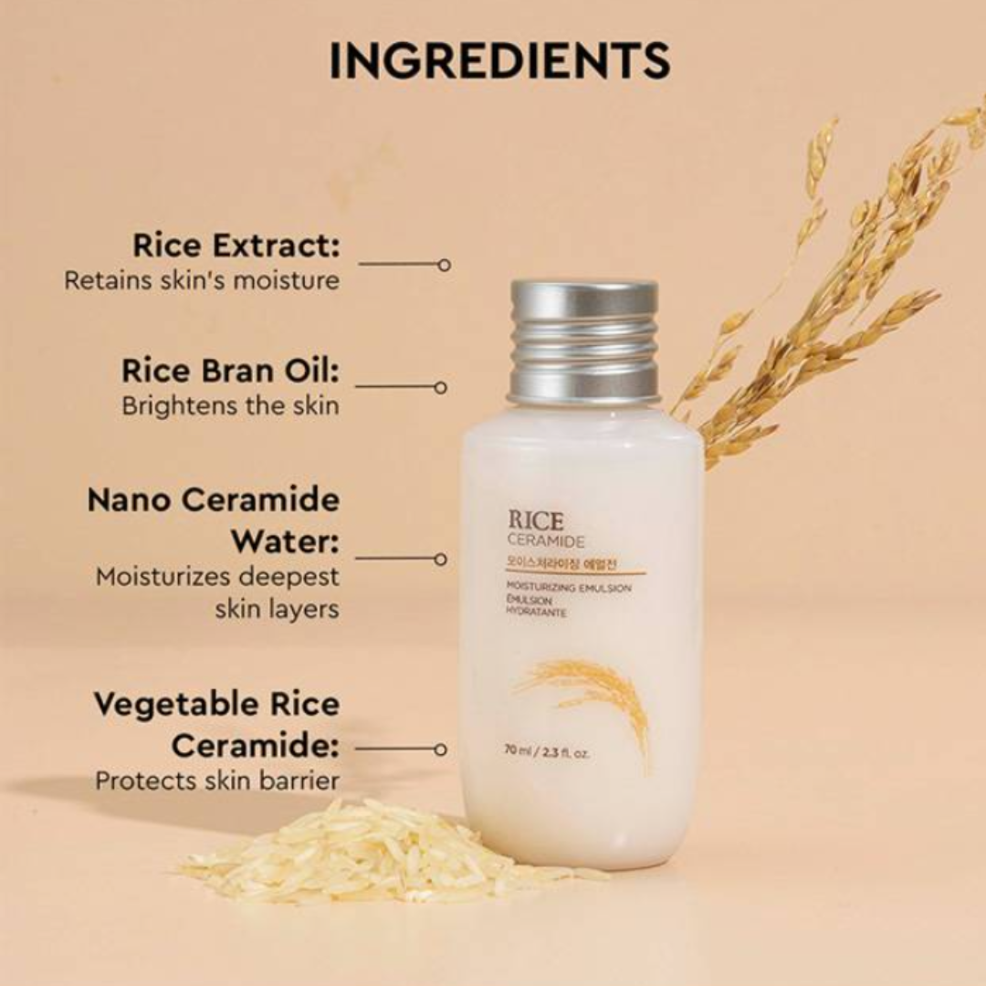 The Face Shop Rice & Ceramide Moisturizing Emulsion 70ml (Inclusive of all taxes)