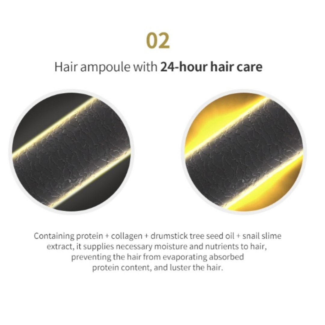 LADOR Snail Sleeping Hair Ampoule (Leave-In Treatment)-20ml (Inclusive of all taxes)