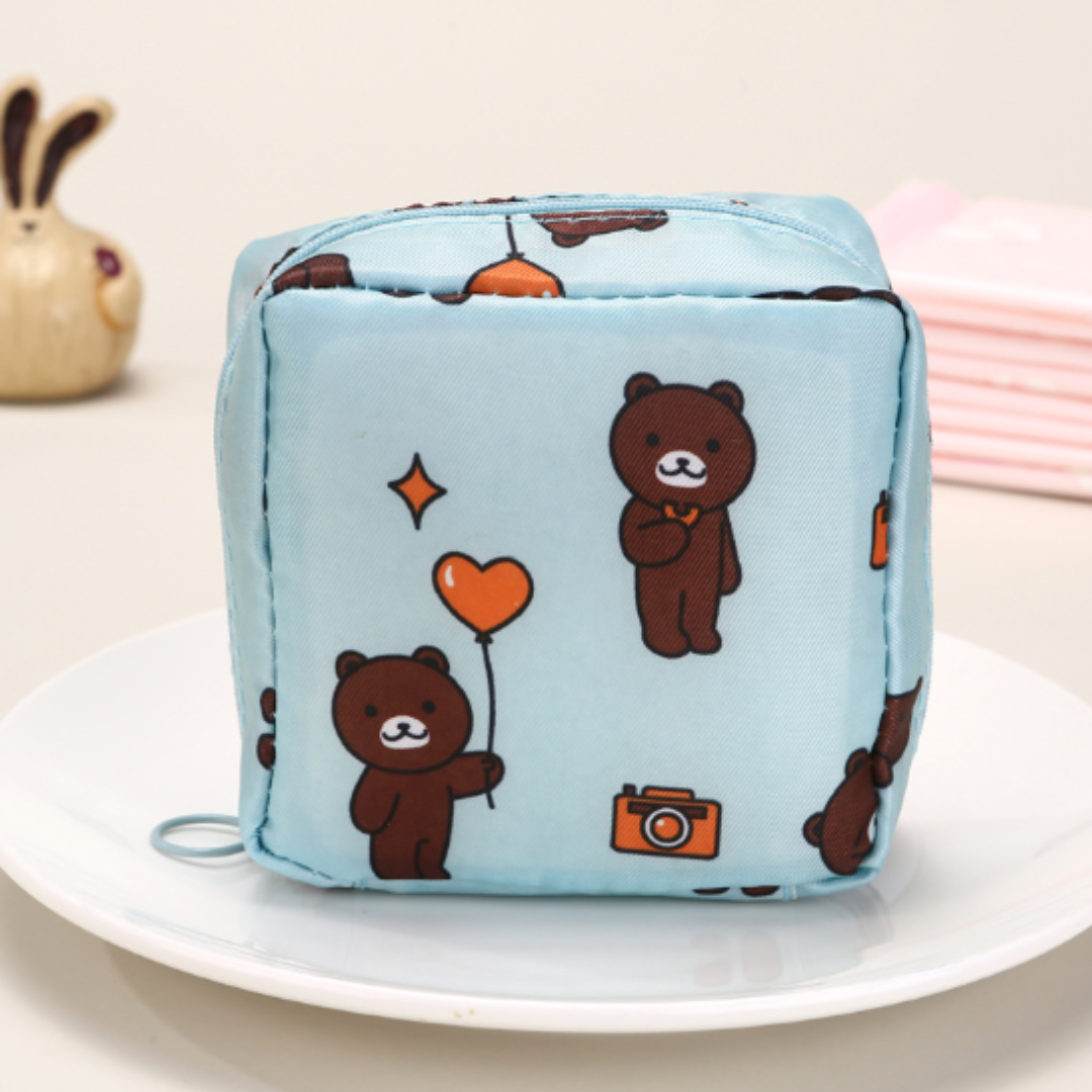 Large Capacity Essentials Pouch – Sanitary & Travel Organizer