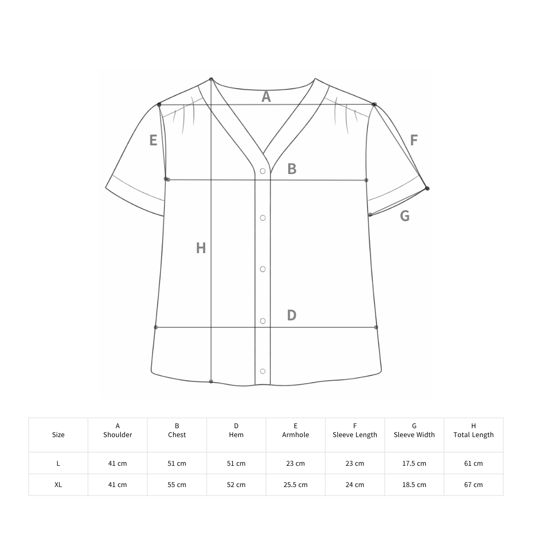 Retro loose-fit V-neck shirt N.2 (Inclusive of all taxes)