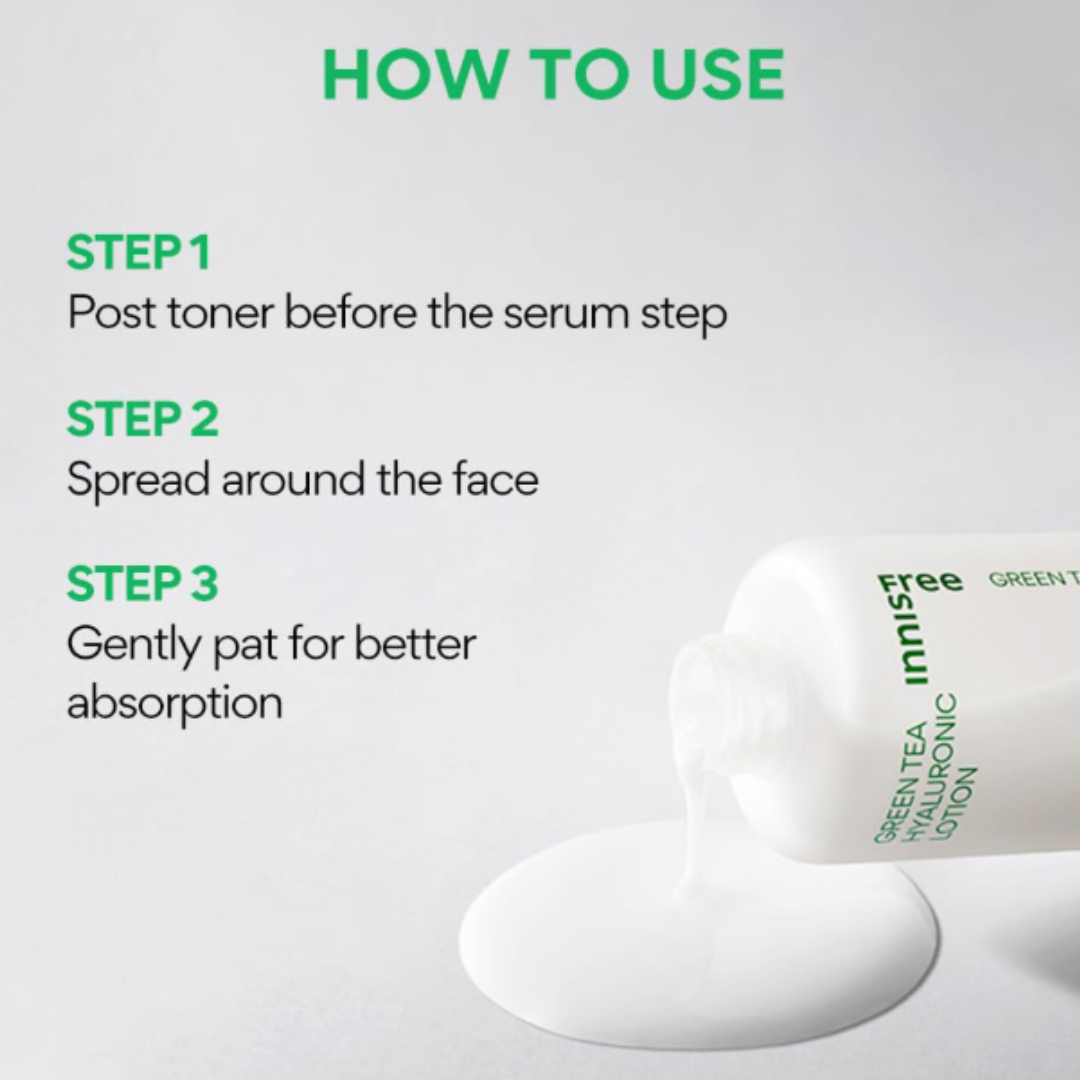 Innisfree Green Tea Hyaluronic Lotion - 170 ml 25% off (Taxes not included)