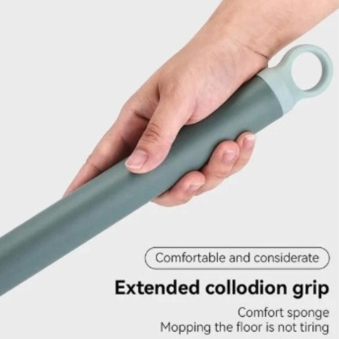 Flat Mop for Floor Cleaning – 360° Magic Slider Microfiber Squeeze Mop with Hands-Free Self-Wringing & 1 Refill Included