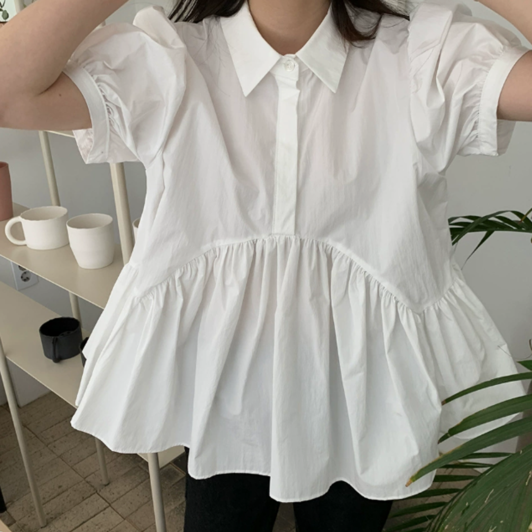 Peter Pan Collar Shirt Dress for Women N.4 (Inclusive of all taxes)