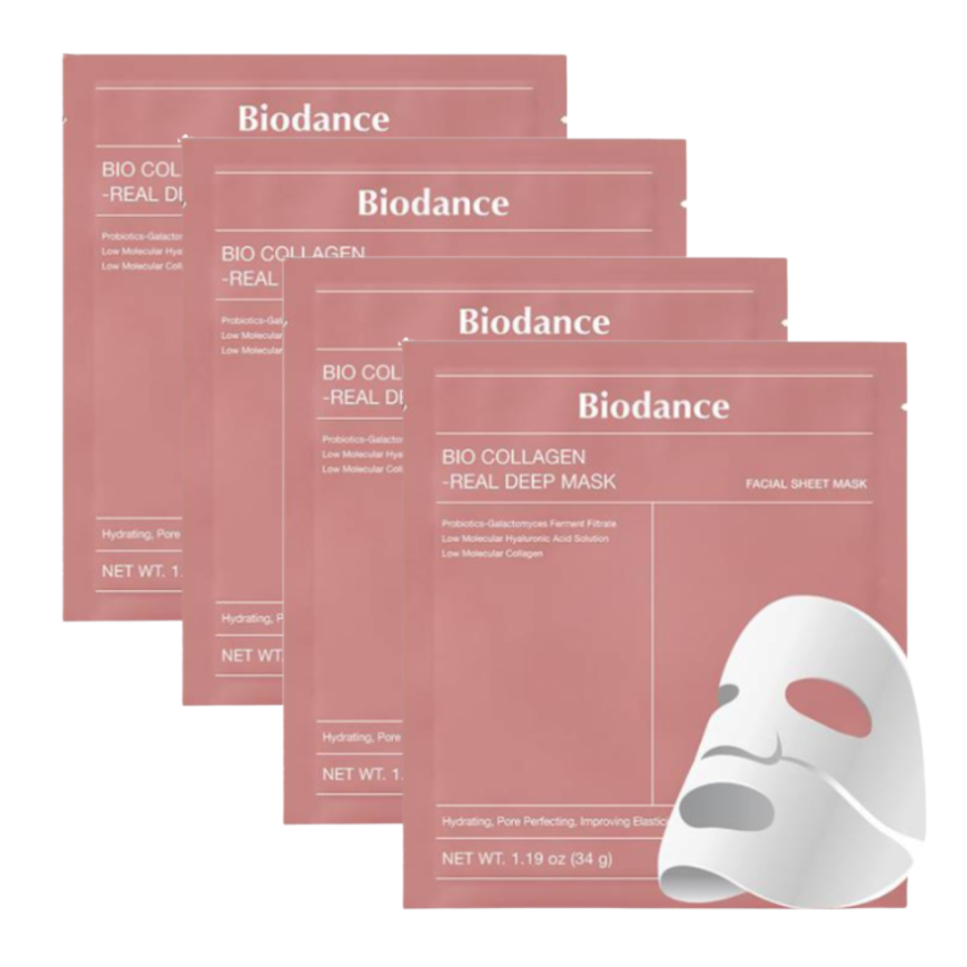 Biodance Bio-Collagen Real Deep Mask 34g (Pack of 4)