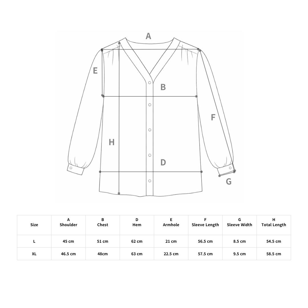 Chic Pleated Loose Fit Long Sleeve Blouse for Women N.16 (Inclusive of all taxes)