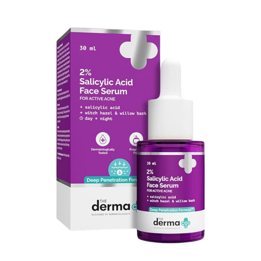 The Derma Co 2% Salicylic Acid Face Serum – Acne & Blackhead Control, Pore Tightening & Exfoliation (30ml)