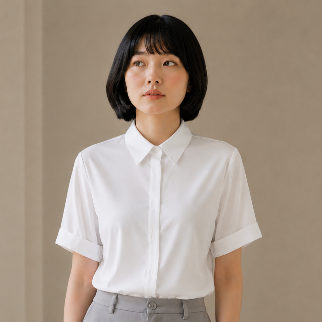 Women’s Solid White Soft Shirt N.01 (Inclusive of all taxes)