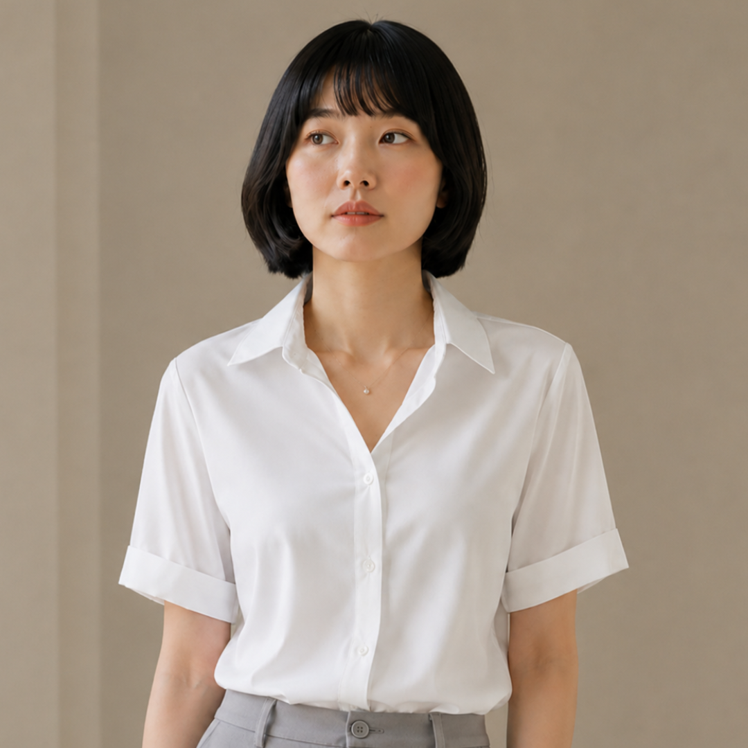 Women’s Solid White Soft Shirt N.01 (Inclusive of all taxes)